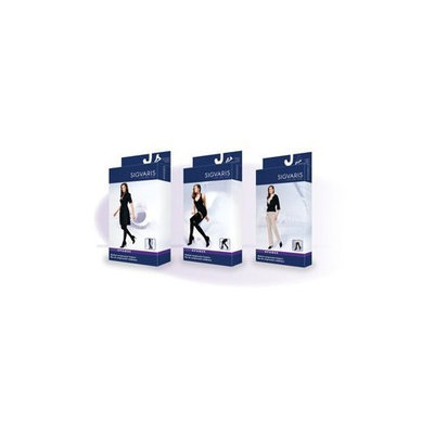 Sigvaris Soft Opaque 15-20 mmHg Closed Toe Knee High Sock Size: Large Short (LS), Color: Espresso 89