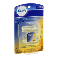Febreze Refills For Bedside Diffuser Sleep Serenity Warm Milk & Honey - 2 CT