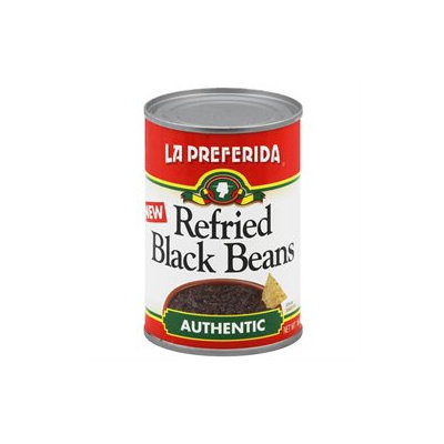 La Preferida Bean Refried Black Authen -Pack of 12