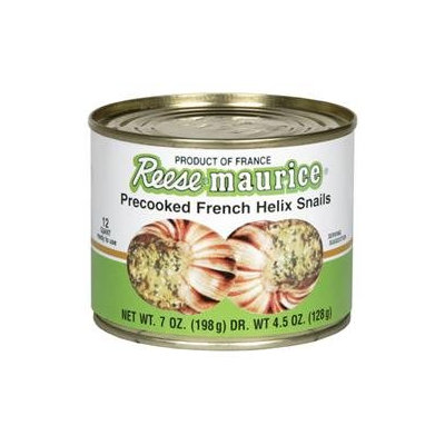 Reese Maitre Jacques Precooked Helix Snails Escargot 7 oz Pack of 6