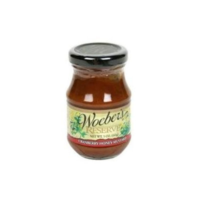 Woeber's Mustard Cran Honey Reserve 5 OZ (Pack of 6)