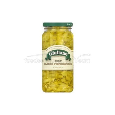 KeHe Distributors 87389 GIULIANO PEPERONCINI GREEK GLDN SLICED - Pack of 6 - 16 OZ