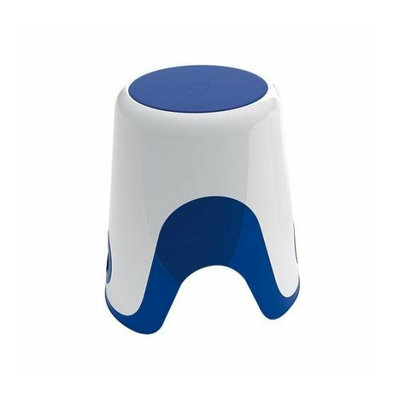 Gedy By Nameeks Gedy 7073-89 White/Blue Finish Bathroom Stool