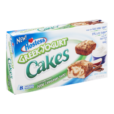 Hostess Greek Yogurt Cakes Apple Cinnamon Swirl - 8 CT