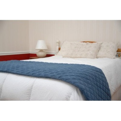 Everest Pet Quilted Bed Scarf with Moisture Barrier in Blue Size: 24