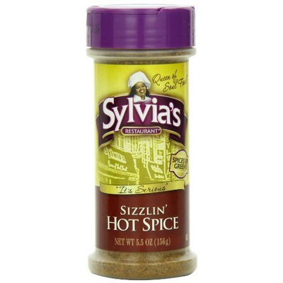 Sylvia's Sizzlin' Hot Spice Seasoning, 5.5-Ounce Containers (Pack of 12)