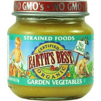 Earth's Best Organic Stage 2, Garden Vegetables, 4 Ounce Jars (Pack of 12)