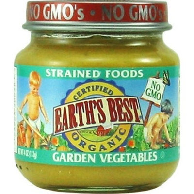Earth's Best Organic Stage 2, Garden Vegetables, 4 Ounce Jars (Pack of 12)