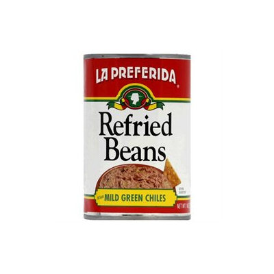 Enlightening Environments La Preferida Refried Beans With Mild Green Chiles, 16 oz, - Pack of 12