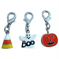 Mirage Pet Products 13-01 PMP Halloween Lobster Claw Charms Zipper Pulls Pumpkin One Size