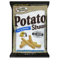Sensible Portions Salt and Pepper Straws Potato Chips, 7 oz, - Pack of 12