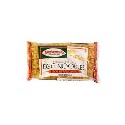 Manischewitz Extra Wide Egg Noodles, 12 oz, - Pack of 12
