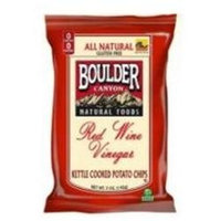 Boulder Canyon Red Wine Vinegar Kettle Chips 5-Ounce Bags Pack of 12