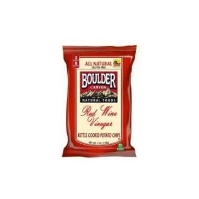 Boulder Canyon Red Wine Vinegar Kettle Chips 5-Ounce Bags Pack of 12