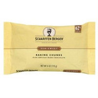 Scharffen Berger - Baking Chocolate Chunks 62 Cacao Semisweet - 6 oz.