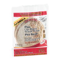 Joseph's Super Soft Pita Bread Flax Oat Bran & Whole Wheat - 6 CT