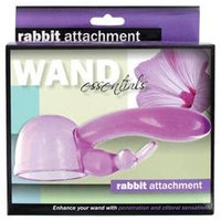 Wand Essentials Rabbit Tip Attachment, Purple, 1 ea