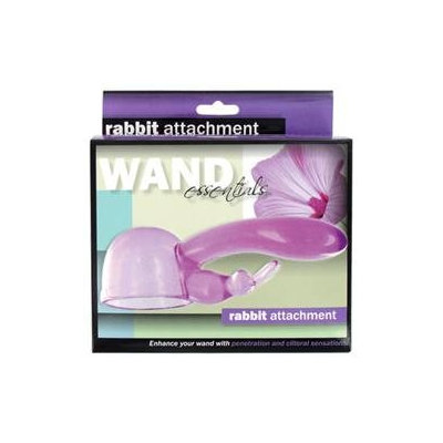 Wand Essentials Rabbit Tip Attachment, Purple, 1 ea