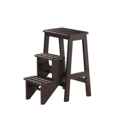 Step Stool: Boraam Industries Folding Step Stool - Cappuccino (24