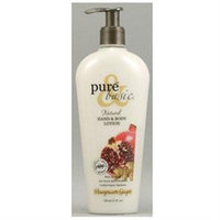 Pure & Basic - Natural Hand and Body Lotion Pomegranate Ginger - 12 oz.