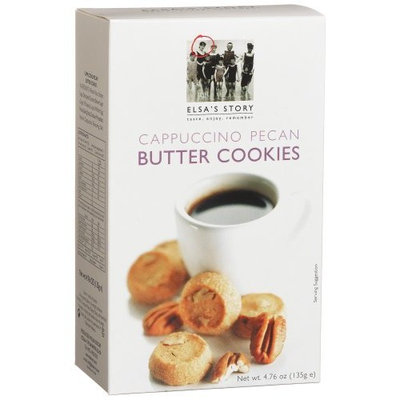 Elsas Story Elsa's Story Cappuccino Pecan Butter Cookies, 4.76-Ounce Boxes (Pack of 8)