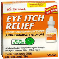 Walgreens Eye Itch Relief Anatihistamine Eye Drops