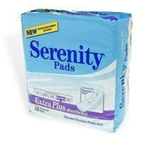 Serenity Extra Plus Absorbency Pads, 416 - 16 pads / Bag, 6 Bags / Case