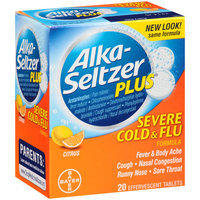 Alka-Seltzer Plus Severe Cold & Flu Formula Effervescent Tablets, 20 count