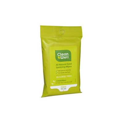 Clean Well Hand Sanitizing Wipes - Pocket Pack 10 Wipes