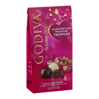 Godiva Valentine's Day Message Truffles Milk, Dark, White