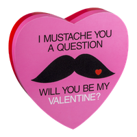 Frankford Mustache Milk Chocolate Heart Box