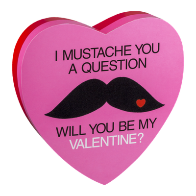 Frankford Mustache Milk Chocolate Heart Box