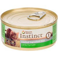Nature's Variety Instinct Grain-Free Limited Ingredient Diet Lamb Canned Cat Food, 5.5 oz, Case of 12