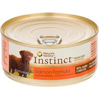Nature's Variety Instinct Grain-Free Salmon Canned Dog Food, 5.5 oz, Case of 12
