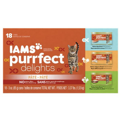 Iams™ Purrfect Delights™ Salmon-dipity, Turkey-Lation, Chicken-Dulgence Cat Food
