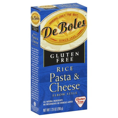 DeBoles De Boles Rice Pasta & Cheese, Elbow Style - 7.25 oz