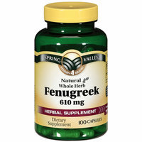 Spring Valley Natural Whole Herb 610mg Fenugreek Capsules