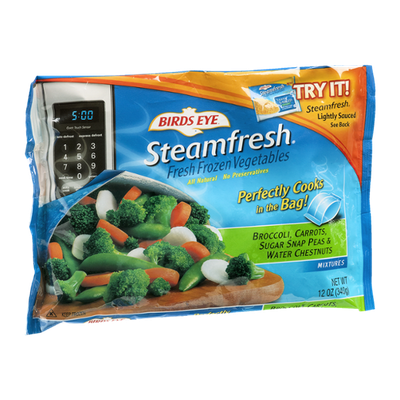 Birds Eye Steamfresh Mixtures Broccoli, Carrots, Sugar Snap Peas & Water Chestnuts
