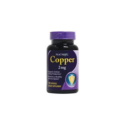 Natrol Copper -- 2 mg - 100 Capsules