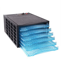 DELLA Electric Food Fruit Dehydrator Dryer 6-Trays, 650w, Black