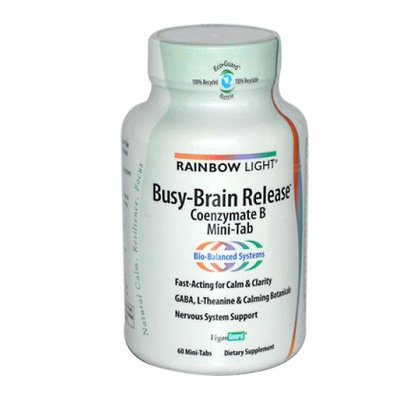 Rainbow Light Busy Brain Release Coenzymate B Mini-Tabs 60 Tablets