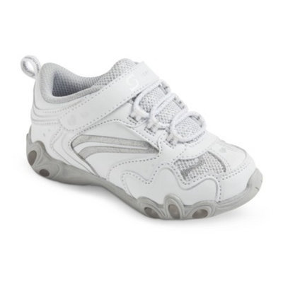 S SPORT BY SKECHERS Toddler Girl's White Teardrop Sneaker