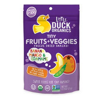 Little Duck Organics Tiny Fruits + Veggies Banana, Mango & Edamame Freeze Dried Snacks