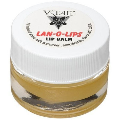 V'Tae Lan-O-Lips Lip Balm, Biscotti, .25-Ounce Jars (Pack of 4)
