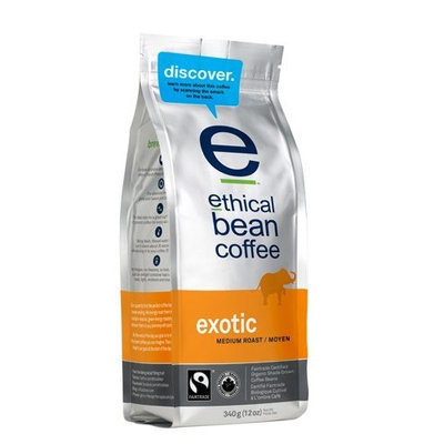 Ethical Bean Coffee CompanyExotic - Medium Roast, Whole Bean, 12-Ounce Bag (Pack of 2)