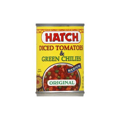 Hatch Tomatoes Diced w/ Green Chilies, Medium, 10 oz, 12 pk
