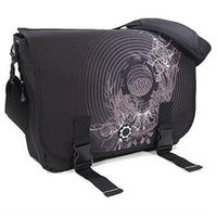 DadGear Messenger Diaper Bag w/ Graphics - Concentric Circles