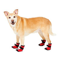 Fashion Pet Essential Dog Boots, Red, Small