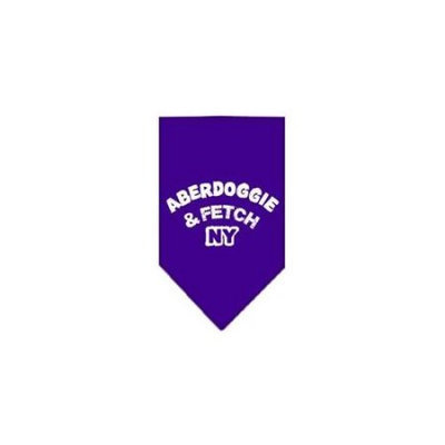 Ahi Aberdoggie NY Screen Print Bandana Purple Large