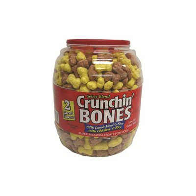 Triumph Pet Dog Treat Crunchin Bones Barrel 2Lb